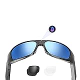 OhO sunshine 4K Ultra HD Water Resistance Video Sunglasses, Sports Glass Camera with Built-in 128GB Memory and Polarized UV400 Protection Safety Lenses,Unisex Sport Design