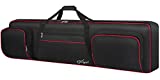 88 Key Keyboard Case Soft (Interior: 53.5'x13.8'x6.8'), Padded Piano Case with Handles and Adjustable Shoulder Straps, Keyboard Gig Bag with 3-Pocket for Music Sheet Stands, Sustain Pedals, Cables