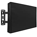 Outdoor TV Cover 60-65 Inches, Waterproof and Weatherproof TV Cover for Outside TVs with Remote Control Pocket, Dustproof TV Screen Protectors YDCV65BK, ELIVED