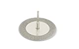 Revesun 10 Pcs Diamond Coated Cutting Wheels Discs Drill Bit For Rotary Tool Dremel Stone Blade 60mm