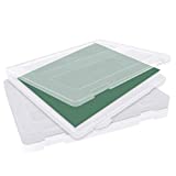 LeonBach 2 Pack A4 Plastic Paper Organizer, Magazine Case Paper Holder Case Photo Containers A4 Document Case File Box Printer Paper Storage Container