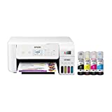 Epson EcoTank ET-2800 Wireless Color All-in-One Cartridge-Free Supertank Printer with Scan, Copy and AirPrint Support – The Ideal Basic Home Printer - White