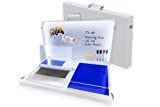 15-in-1 The Home Office by Worky - Portable Multifunction Workstation Desk with Built-in Power and Charging, LED Video Conference Lighting, Storage and Organization, and Magnetic Dry Erase Board