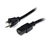 StarTech.com 10ft (3m) Heavy Duty Power Cord, NEMA 5-15P to C13 AC Power Cord, 15A 125V, 14AWG, Replacement Computer Power Cord, Monitor Power Cable, PC Power Supply Cable, UL Listed (PXT1011410)
