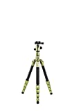 MeFOTO Backpacker S Lightweight 54.7' Aluminum Travel Tripod/Monopod w/Case, Twist Locks, Dual Action Ballhead w/Arca Swiss Plate for Mirrorless/DSLR Sony Nikon Canon Fuji - Aluminum Green (BPSAGRN)