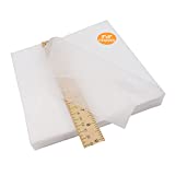 New brothread No Show Mesh Machine Embroidery Stabilizer Backing 8'x8' - 100 Precut Sheets - Light Weight 1.8 oz - Fits 4x4 and 6x6 Hoops