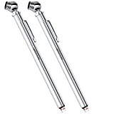 AstroAI Pencil Tire Pressure Gauge (10-75PSI) Stainless Steel Body and Metal Made Nozzle 3 Measurements for Vehicles (2 Pack)