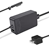 65W Laptop Charger Replacement for Microsoft Surface Pro 3 4 5 6 7 8 X Power Adapter,Surface Laptop 1 2 3,Compatible for Both Microsoft Surface Book Laptop/Tablet,Works with 65W&44W&36W&24W