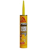 SikaBond Hardscape Adhesive, Gray, Durable and Flexible Outdoor Adhesive for Landscape Projects, 10.1 fl. oz Cartridge