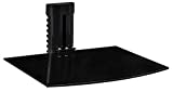 Mount-It! Floating Wall Mounted Shelf Bracket Stand for AV Receiver, Component, Cable Box, Playstation4, Xbox1, Blue Ray DVD Player, Projector, 17.6 lbs Capacity, Single Shelf, Adjustable Height