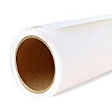 Yizhily Seamless Photo Photography Background Paper Backdrop Paper Roll for Photoshoot and Videos, 82' x16', Arctic White