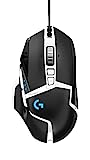 Logitech G502 Hero High Performance Gaming Mouse Special Edition, Hero 25K Sensor, 25 600 DPI, RGB, Adjustable Weights, 11 Programmable Buttons, On-Board Memory, PC/Mac - Black/White