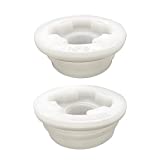 Bung Cap 2' with 3/4' Knock Out Combo 2pc (1 Buttress Thread & 1 NPT Thread) Fits Plastic 15, 30, 55 Gallon Drum,