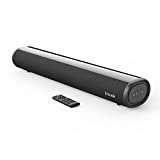 LITTOAK Small Sound Bar for TV, Littoak Soundbar with Bluetooth 5.0/HDMI/Optical/USB/AUX/Coax Connection, 50 Watt 16 Inch Soundbars for Home Theater, Wall Mountable (SE04)