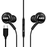 2022 Earbuds Stereo Headphones for Samsung Galaxy S22 Ultra S22 Plus Galaxy S21 Ultra 5G, Galaxy S10, S9 Plus, Note 10, Note 10+ - Designed by AKG - with Microphone and Volume Remote Type-C Connector