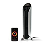 Atomi Smart WiFi 25' Ceramic Tower Space Heater – 3rd Gen.,1500W, Wide-Angle Oscillation, 750 Square-Foot Coverage, Tip-Over Safety Switch, Smartphone Control, Compatible with Alexa and Google Assistant