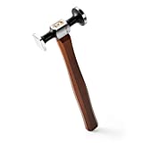 WUTA Leather Mallet Hammer Carbon Steel Double Head Hammer Cobbler Hammer for Professional Leather Craft Tool