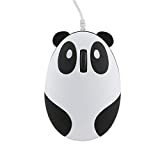 CHUYI Panda Wired Mouse Cute Animal Series Mini Portable Corded Mice for Travel School Home Computer Laptop PC Kids Children Girls Gift