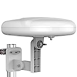 1byone Outdoor TV Antenna 360° Omni-Directional Reception Long 100+ Miles Range Enhance VHF&UHF 4K Ready HDTV Antenna with Added Stability for Outdoor/Attic/RV Use - 39ft RG6 Coax Cable