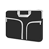 HESTECH Tablet Sleeve Case Protective Cover Carrying Bag for Chromebook Duet 10.1'/10.2-inch IPad/9.7 10.9 IPad Air 4/11 10.5 New IPad Pro/Samsung Galaxy Tab 10.1 S6 Lite,S7 with Smart Keyboard,Black