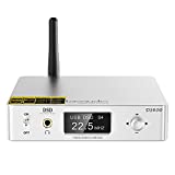 1Mii DS600 USB DAC HiFi, Bluetooth Receiver LDAC Hi-Res AptX HD, Audio DAC for Home Stereo, Headphone Amp, DSD512 Dual ES9038Q2M XMOS, 3.5mm AUX/RCA Out for AV Receiver or Amplifier