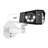 REOLINK PoE Security Camera Outdoor System, IP Camera with Dual-Lens 150° FOV, Smart Human/Vehicle Detection, 4MP/2K Color Night Vision, Two Way Talk, Up to 256GB Micro SD Card, Reolink Duo PoE