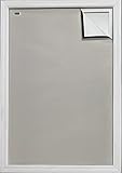 Blackout EZ - Total Sunlight Blocking Window Cover - Complete Light Block for: Living Room, Nursery, Home Theatre, TV Room, Large - Customizable to (45' x 66') Beige in/White Out - Made in USA
