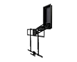 MantelMount MM750 Above Fireplace Pull Down TV Mount with 4 Premium Gas Pistons and Attached Recess Box for 1.6' Flush-to-Wall TV Storage
