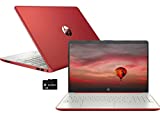 2021 HP Pavilion 15.6' HD Laptop Computer, Intel Pentium Processor, 4GB RAM, 128GB SSD, HD Webcam, Ethernet RJ-45, Windows 10 S, Red, Bundled with GOLDOXIS Card
