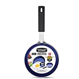 Granitestone Blue Mini Nonstick Egg & Omelet Pan – 5.5” Single Serve Frying Pan / Skillet, Diamond Infused, Multipurpose Pan Designed for Eggs, Omelets, Pancakes, Rubber Handle, Dishwasher Safe