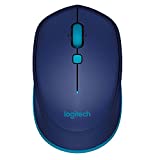 Logitech M535 Bluetooth Mouse – Compact Wireless Mouse with 10 Month Battery Life works with any Bluetooth Enabled Computer, Laptop or Tablet running Windows, Mac OS, Chrome or Android, Blue