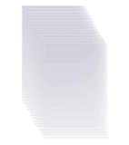 15 Pack 6 Mil Clear Mylar Stencil Sheets, 12' x 24' Blank Stencils, Reusable Template Material, Make Your Own Stencil Compatible Vinyl Cutting Machine