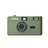 B25 35mm Film Camera with Flash, Reusable Vintage Film Cameras for Kids and Adults (Green)