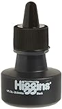 Higgins Pigmented Drawing Ink, Black, 1 Ounce Bottle (44021)