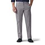 Lee Men's Performance Series Extreme Comfort Straight Fit Pant, Iron, 34W x 30L