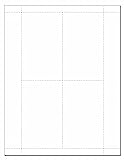 3' x 5' Index Cards, 4 Cards Per Page of 8-1/2' x 11', Pack of 100 Sheets, Will Work for All Laser and Inkjet Printers (Total 400 Cards)