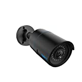 REOLINK Security IP Camera Outdoor, 5MP Home Surveillance Outdoor Indoor PoE Camera, Human/Vehicle Detection, 100Ft IR Night Vision, Work with Smart Home, Up to 256GB Micro SD Card, RLC-510A (Black)
