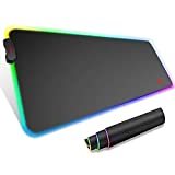 Havit RGB Gaming Mouse Pad Soft Non-Slip Rubber Base Mouse Mat for Laptop Computer PC Games (27.5 X 11.2 X 0.11 inches, Black)