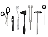 7 pcs Neurological Percussion Set, Reflex Taylor Buck Hammer Pinwheel Diagnostic Kit for Nurses, EMS, Medical Students, Clinical