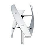 ZHIHUASMTBX Vertical Wind Turbine Generator, 12V 24V 48V 220V 4000W 3 Blades Vertical Magnetic Levitation Upright Wind Generator for Home Use (with MPPT Controller White),48v