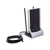 RCA Amplified Indoor HDTV Antenna with SmartBoost Technology, NextGen TV, Compatible to Deliver Stunning 4K Ultra HD Picture and Quality Sound, 6’ Built-In Coax Cable