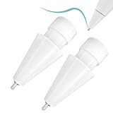Upgraded {Pen Like} Pencil Tips fits for Apple 2nd Gen iPad Pro Pencil ,0.78mm No Wear Out Fine Point Precise Control Apple Pen Tip,Longer Tips High Strength Material ,White