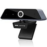 Enther & MAXHUB Webcam 4k, Webcam with Microphone for Computer with Noise-Canceling Mic, Fast Auto Focus and Full HD Auto Light Correction, Works with Microsoft Teams, Zoom, Skype, Stream