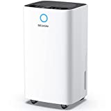 30 Pint Dehumidifiers for 2000 Sq. Ft Home Basements with Drain Hose, SEAVON Dehumidifier with Auto and Manual Drainage, 12 Hours Timer, Child Lock, Dry Clothes, Intelligent Humidity Control for Bedroom, Bathroom, Laundry Room, Office
