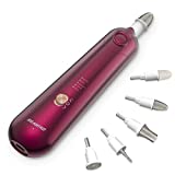 Professional Manicure Pedicure Set, Cordless Electric Nail File Kit, Rechargeable Nail Grinder for Thick Nails, 5 Speeds Hand Foot Nail Care Trimmer Buffer Tools