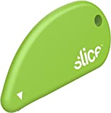 Slice Ceramic Blade, Safety Cutter Finger Friendly, Cuts Blister Packaging, Paper & Ideal for Outline Trims of Shapes or Coupons, 1 Pack, Green