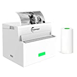 Mini Printer, Mini Sticker Printer for iPhone Android Phone, Pocket Printer for Photo/Picture/Text/Notes/Label, White