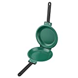 Double-sided Frying Pan-Non-stick, Easy-to-clean Double-sided Frying Pan with Double-sided Flip Design