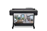 HP DesignJet T650 Large Format 36-inch Plotter Printer, with Roll Cover, Auto Sheet Feeder, Media Bin & Stand (5HB10A)