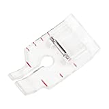 Clear View 1/4' (Quarter Inch) Patchwork Sewing Machine Quilting Presser Foot Fits Most Low Shank Snap-On Singer, Brother, Babylock, Euro-Pro, Janome, Kenmore, White, Juki, New Home and More
